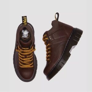 Dr Martens Woodard Boots Brown Leather Chunky Robust Sole Lace Up Size 4M/ W 5-6